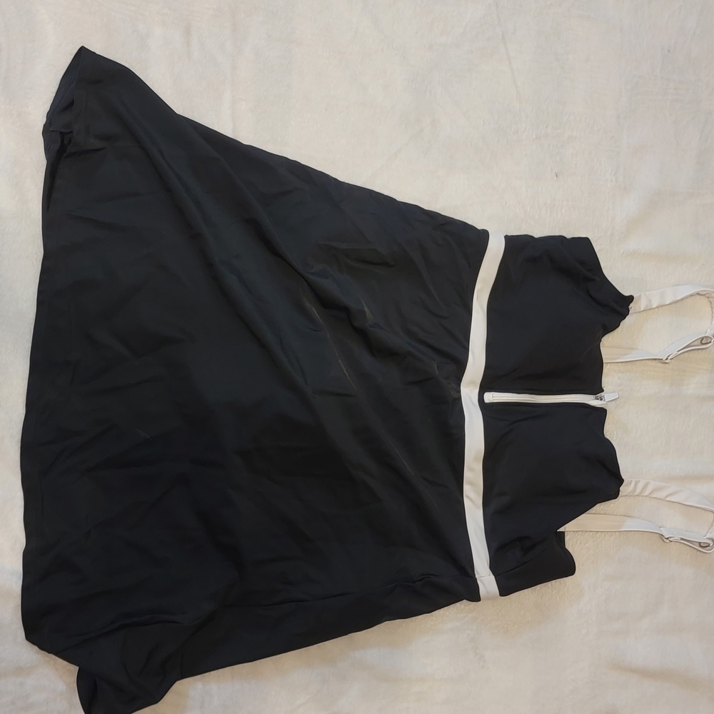 Black and White Swim Dress